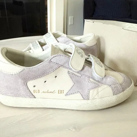 Golden Goose Old School Double Quarter Womens Velcro Lavender sz 37 - Picture 6 of 7
